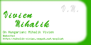 vivien mihalik business card